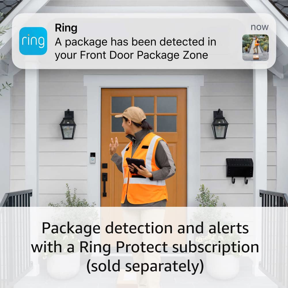 Battery Doorbell plus | Head-To-Toe HD+ Video, Motion Detection & Alerts, and Two-Way Talk (2023 Release)